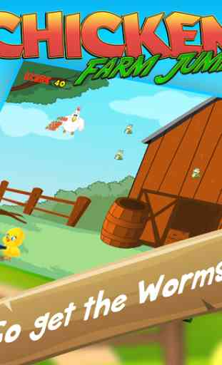 Chicken Farm Jump: Worm Warrior Heroes 4
