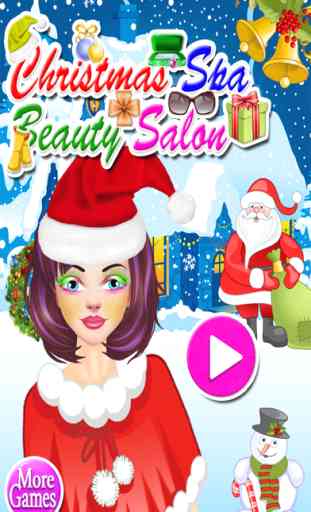 Jeu de Salon Spa de Noël pour filles 1