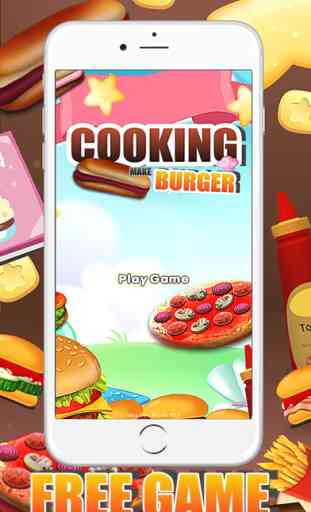 Cookie Faire Berger Match 3 jeux maker hamburger nourriture pour les filles et les garçons 1
