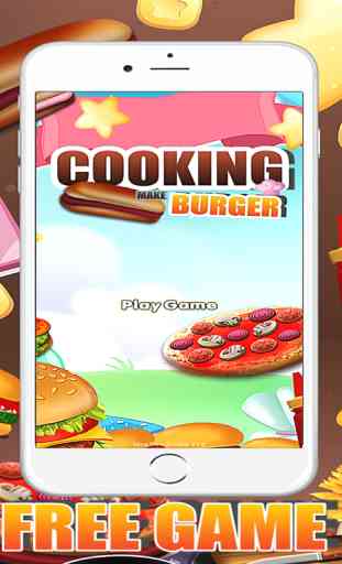 Cookie Faire Berger Match 3 jeux maker hamburger nourriture pour les filles et les garçons 4