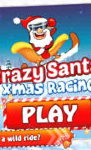 Fou Père Noël Racing - vitesse de fusée Top nitro jeu d'action de Noël pour les enfants! 1