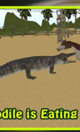 simulateur de crocodile 3d: la faune - jouer comme un croc sauvage et chasser les animaux de la ferme 2