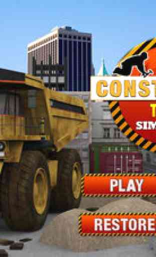 Truck Simulator 3D-construction de la simulation réelle de la construction et un parking jeu d'aventure 1