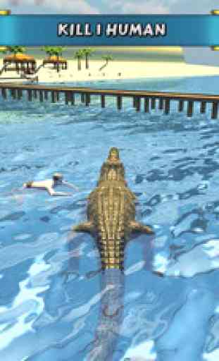 Crocodile Sim Beach Hunt 3