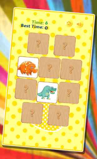Dino Match Cards - Dinosaur Matching Pairs Memory Games for Kids 4