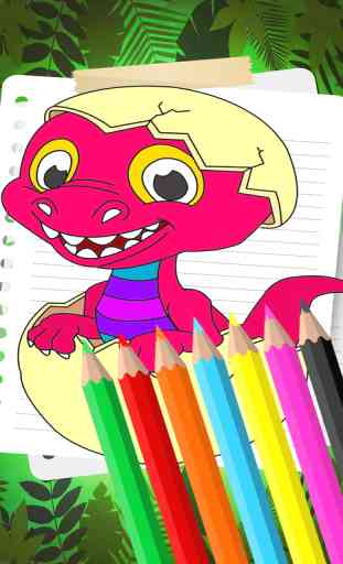 Dinosaur Jurassic In The Book World Coloring for Kids 4