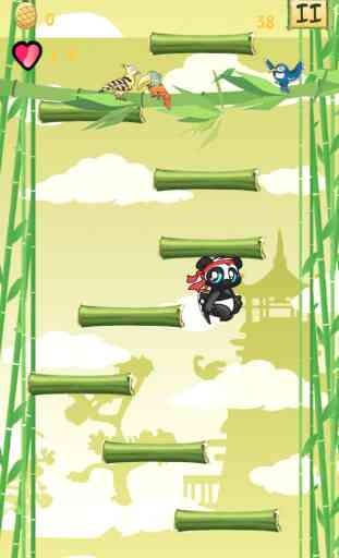 Mignon Bébé Panda saut 4