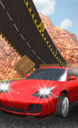 Extreme Car Driving Simulator - Crazy Car Stunts sur Hill Top Routes 3