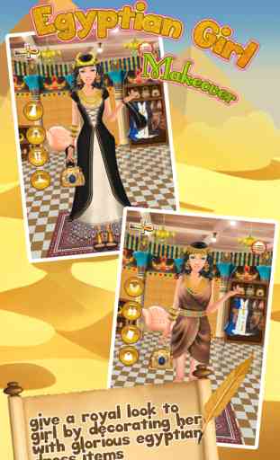 L'Égypte princesse heiata maquillage Makeover & Dress up jeux de filles de Salon 2