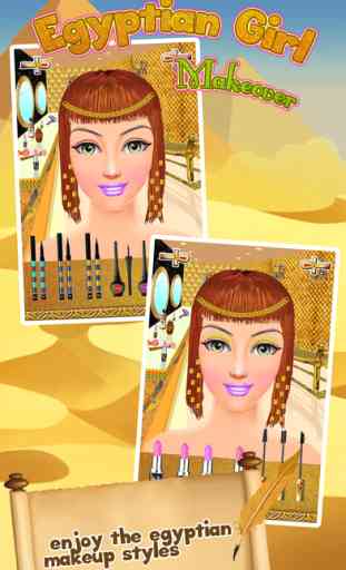 L'Égypte princesse heiata maquillage Makeover & Dress up jeux de filles de Salon 3