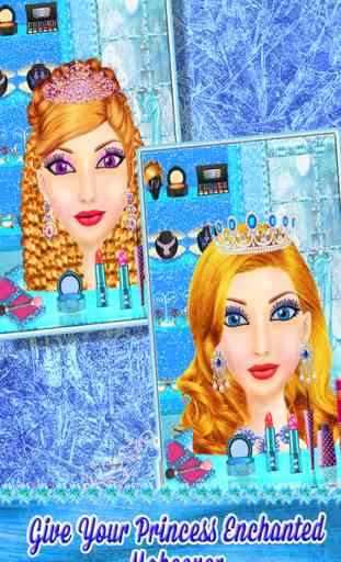 Mode glace Reine styles de coiffure – stand de salon cheveux Reine de beauté magique de relooking pour filles & kids 3