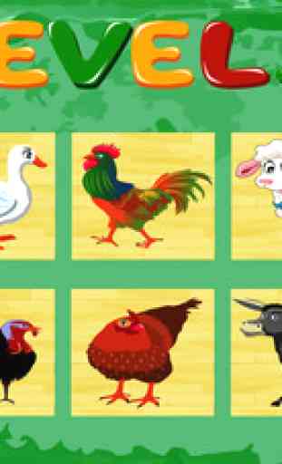 Ferme jeu animaux de puzzle pour les enfants 2