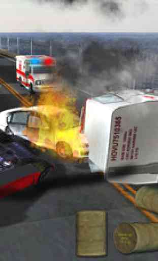 Fire truck emergency rescue 3D simulator free 2016 2