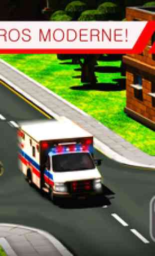 Simulateur 3D chauffeur de l'Ambulance 3