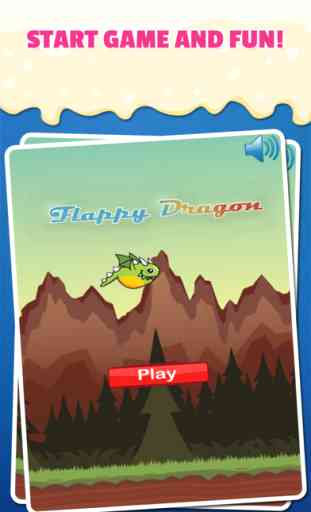 Flappy dragon: Dans Mountain City Angry dragon vole Aventure éviter les obstacles 1