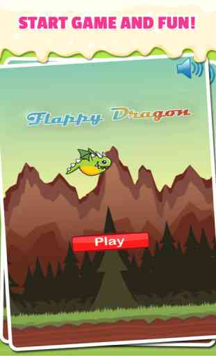 Flappy dragon: Dans Mountain City Angry dragon vole Aventure éviter les obstacles 4