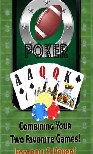 Football's Halftime Video Poker - Six Fun style Vegas Jeux de cartes 1