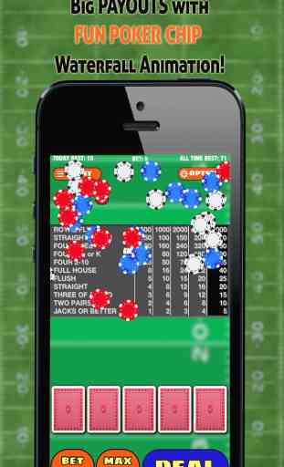 Football's Halftime Video Poker - Six Fun style Vegas Jeux de cartes 3