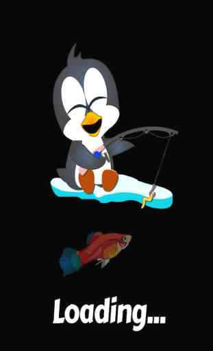 Poisson congelé - Pingouin dans le costume Pêche sur la glace gratuitement 3