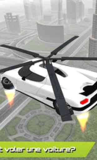 Voler Hélicoptère Voiture Futuristic Rescue Flight Simulator - Muscle Extreme 3D de voiture 3