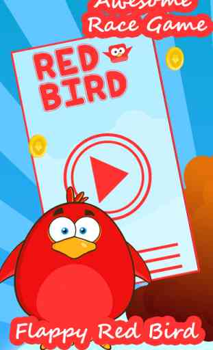 Flappy oiseau rouge volant jeu gratuit 2