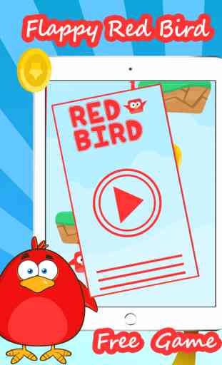Flappy oiseau rouge volant jeu gratuit 3