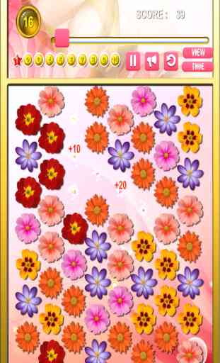 Flower Garden Bubble Dots: Match Threes Across The Board 3