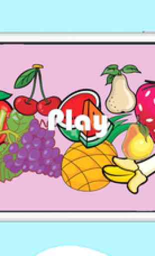 Fruits mémoire matching puzzle brain entraînement 1
