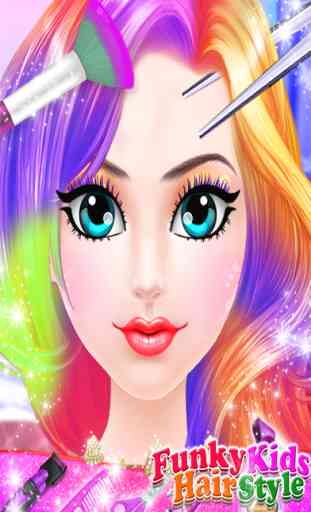 Funky Hairstyle - Teens Hair Salon Girls games 2