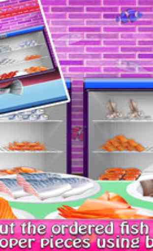 Jeux de filles de cuisine livraison du poisson 1
