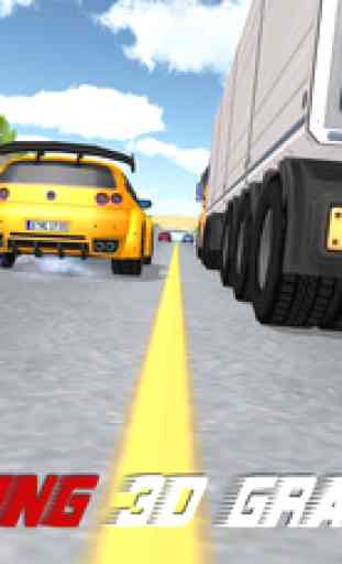 Hero Traffic Racer 3D. Jeu de Course Real Highway Car Rider Racing 1