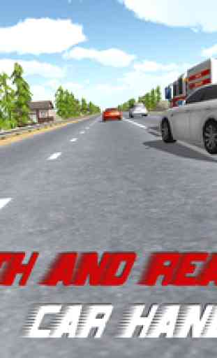 Hero Traffic Racer 3D. Jeu de Course Real Highway Car Rider Racing 3