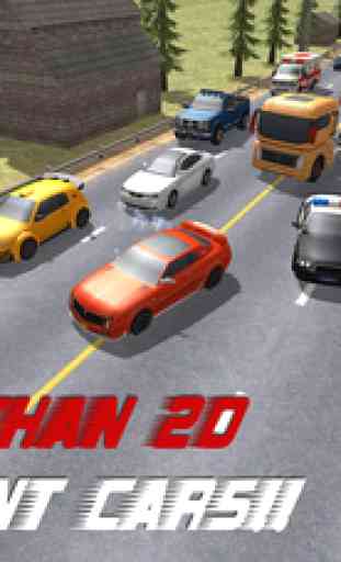 Hero Traffic Racer 3D. Jeu de Course Real Highway Car Rider Racing 4