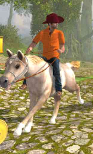 Horse Run 3D - Wild Tiger russe Chase Racing Equestrian Jungle Valley 1