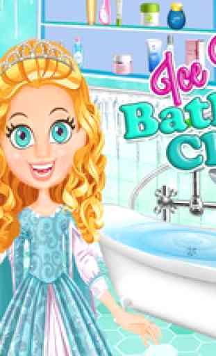 Salle de bain de la princesse de glace nettoyage 2