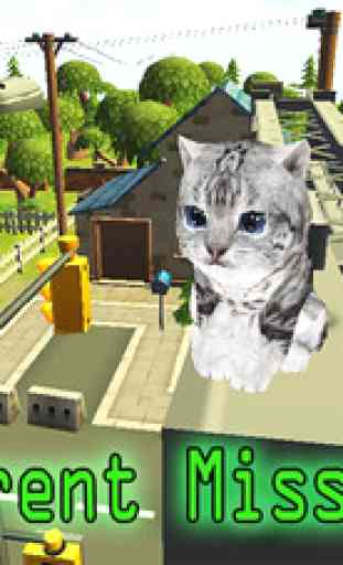 Chaton Chat Animal de compagnie 3D Craft : chat Vs Chien Simulateur 1