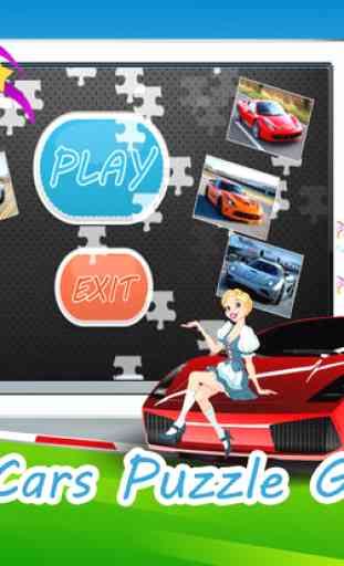 Enfants Puzzle jeux pour les tout-petits: les voitures supercars sportives 3