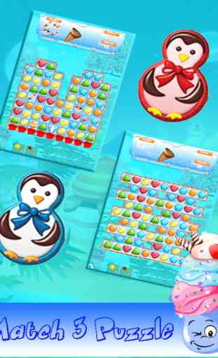 Jelly Frozen Fou Match 3 Puzzle: Ice Cream Maker Jeux Gratuits 4