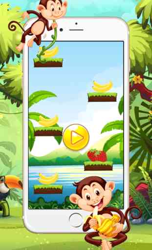 King Kong manger la banane jungle jeux pour les enfants courir 2