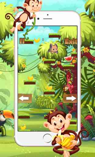 King Kong manger la banane jungle jeux pour les enfants courir 4