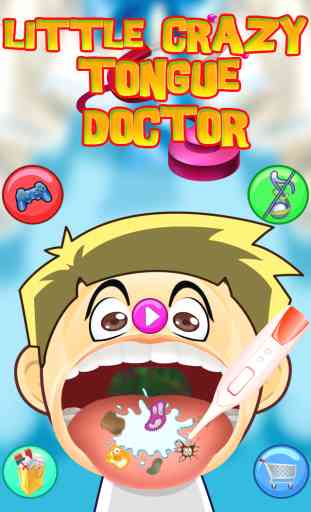Peu fou langue, dentiste (dents) et Visage Docteur (dr) - Fun Jeux pour enfants 1