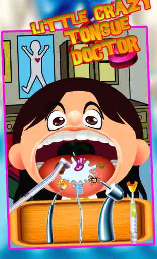 Peu fou langue, dentiste (dents) et Visage Docteur (dr) - Fun Jeux pour enfants 3