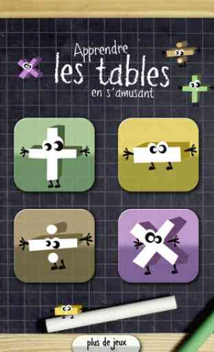 Apprendre les tables en s'amusant sur iPad 1