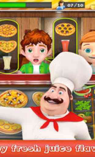 Cuisine fièvre Pizza chef - temps gestion cuisine jeu 3