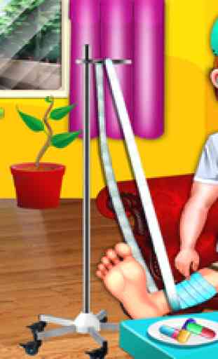 Jeux de jambe chirurgie docteur simulateur Kids 1