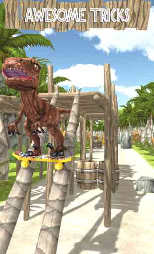 Jurassic Skate VelociRaptor. Dino Park Patin Dans Dinosaures Temple Wold 3
