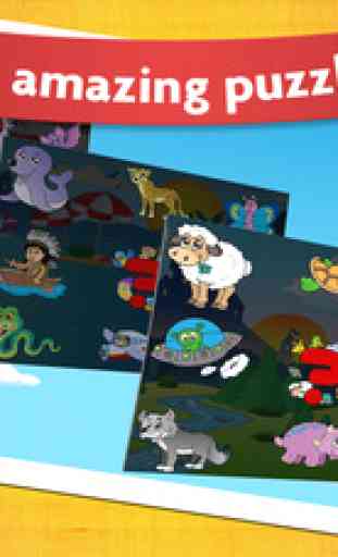 Peg Puzzle - Adorable puzzles de forme animale pour les enfants 2