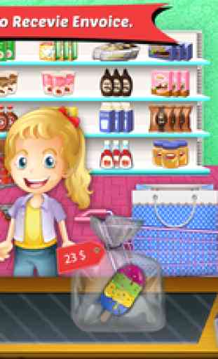 Ma boulangerie Boutique caisse enregistreuse - supermarché shopping jeux de fille gratuit dépaysement gestion épicerie boutique pour filles 3
