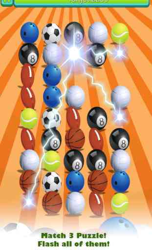 Match Ball - Un étonnant jeu de puzzle de sports de balles Match 3 pour les garçons ! 1