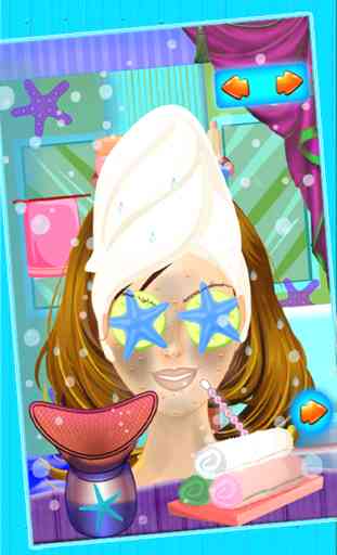 Mermaid Princess Spa Makeover Salon - Un sous-marin aquatique robe et maquillage de fée jeu de conte pour les filles 1